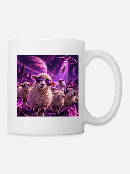Spacesheep - Tasse - Weiß