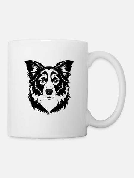 Border Collie - Tasse - Weiß