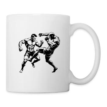 MMA-Kämpfer - Tasse - Weiß - Rechts