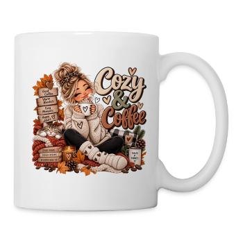 Wohlfühlkaffee Herbstmomente - Tasse - Weiß - Rechts