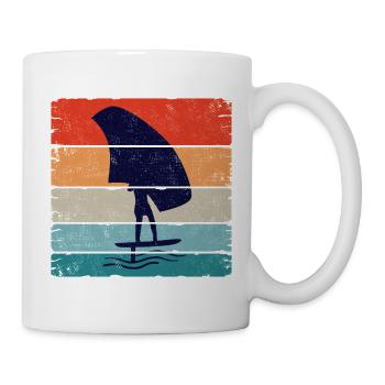 Foiling Retro Sunset Square - Tasse - Weiß - Rechts