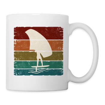 Foiling Retro Sunset Square - Tasse - Weiß - Rechts