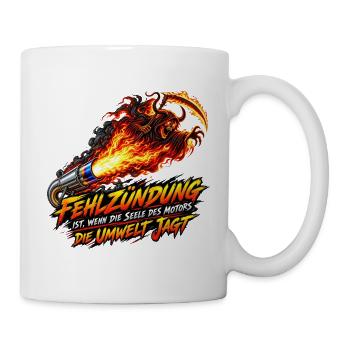Fehlzündung: Seele des Motors - Tasse - Weiß - Rechts
