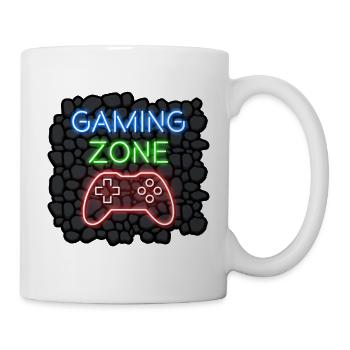 Gaming Zone Design für Gamer Zocker - Tasse - Weiß - Rechts