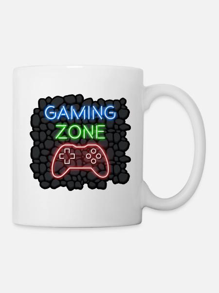 Gaming Zone Design für Gamer Zocker - Tasse - Weiß