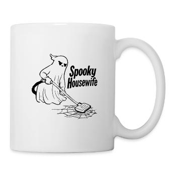 Spooky Housewife Silhouette - Tasse - Weiß - Rechts