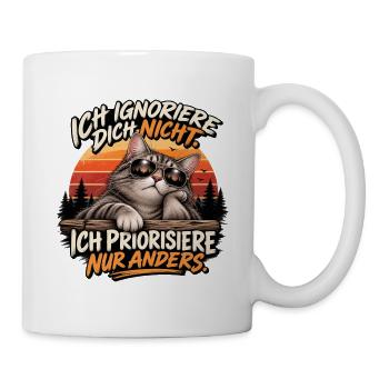 Ich ignoriere dich nicht - Tasse - Weiß - Rechts