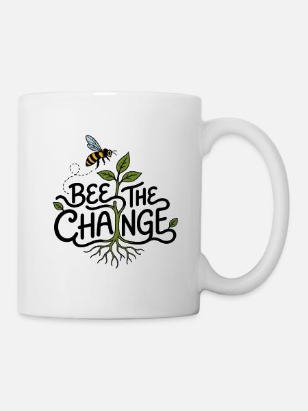 Biene Die Veränderung – Biene und Ökologie - Tasse - Weiß