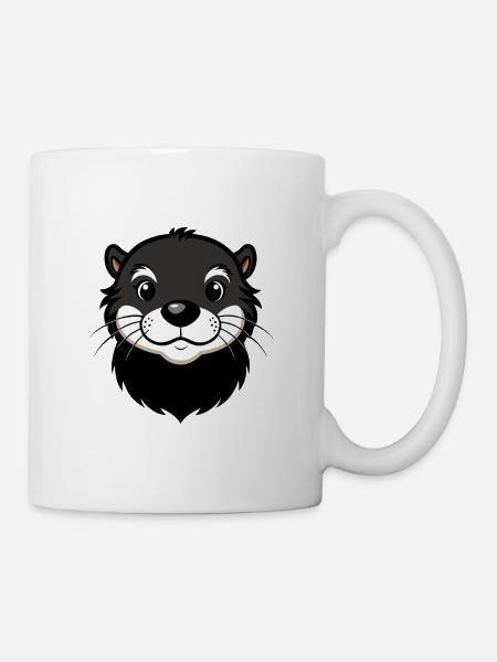 Süßer Otter - Tasse - Weiß