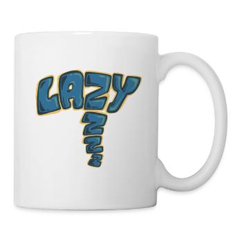 Faul, ein gezogenes Wort - Tasse - Weiß - Rechts
