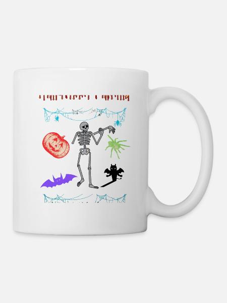 Halloween für die ganze Familie, passender Look - Tasse - Weiß