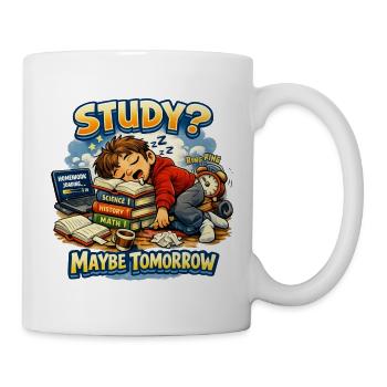 Lernen? Vielleicht Motivation der Studenten von morgen - Tasse - Weiß - Rechts