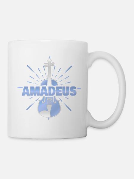 Violine Amadeus - Tasse - Weiß