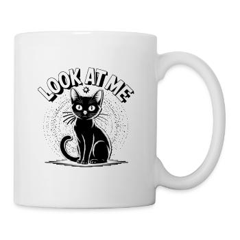 Sternenkatze Schau mich an - Tasse - Weiß - Rechts
