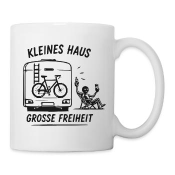 Kleines Haus, Große Freiheit - Tasse - Weiß - Rechts