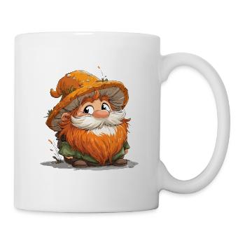Wichtel mit leuchtendem Hut - Tasse - Weiß - Rechts