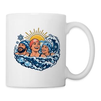Kaltwassergruppe – Zusammen rein ins Wasser - Tasse - Weiß - Rechts