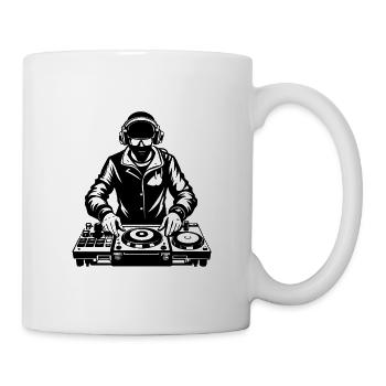 DJ Disc Jockey - Tasse - Weiß - Rechts