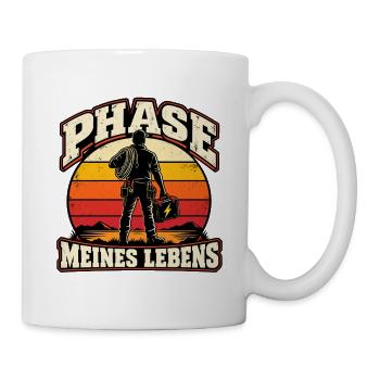 Phase meines Lebens – Elektriker Retro - Tasse - Weiß - Rechts