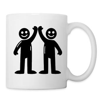 beste freunde - Tasse - Weiß - Rechts