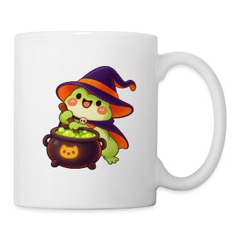 Froschzauber im Hexenkessel - Tasse - Weiß - Rechts