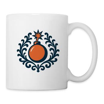 Kreisrahmen Monogramm Icon. Monogramm & Initialen. - Tasse - Weiß - Rechts