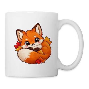 Ungezogener Herbstfuchs - Tasse - Weiß - Rechts