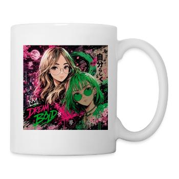 Traum Stark Neon-Duo - Tasse - Weiß - Rechts
