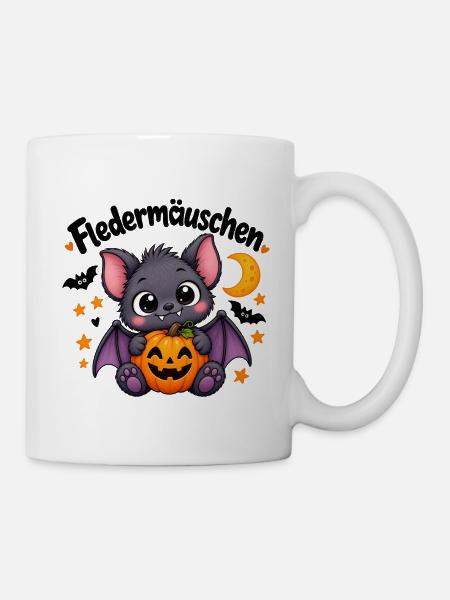 Fledermäuschen - Tasse - Weiß