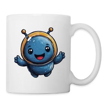 Kosmischer Astronaut Alien - Tasse - Weiß - Rechts