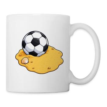 Beach Soccer Ball - Tasse - Weiß - Rechts