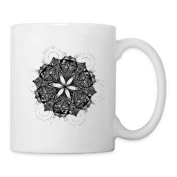Mandala setzt Energie frei - Tasse - Weiß - Rechts