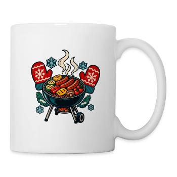 Wintergrillrunde – Gemeinsam an die Glut - Tasse - Weiß - Rechts