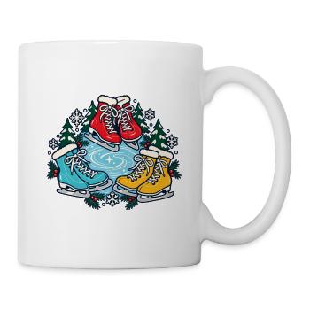 Eislaufcrew – Zusammen aufs Eis - Tasse - Weiß - Rechts