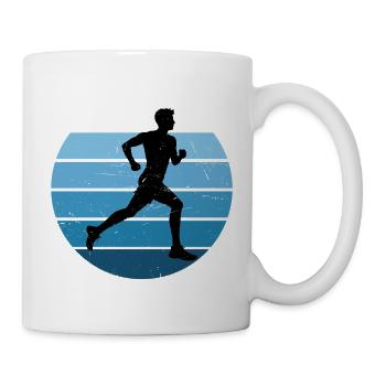 Geschenkidee für einen Running mit Running - Tasse - Weiß - Rechts