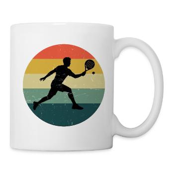 Padel Schuhe Fans und Padel Tasche passen zusammen - Tasse - Weiß - Rechts