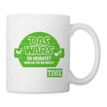 Hochzeit Das wars Sie hat die Macht Married - Tasse - Weiß - Rechts