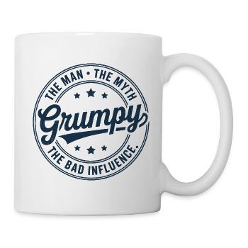 Grumpy der Mann, der Mythos, der schlechte Einfluss - Tasse - Weiß - Rechts