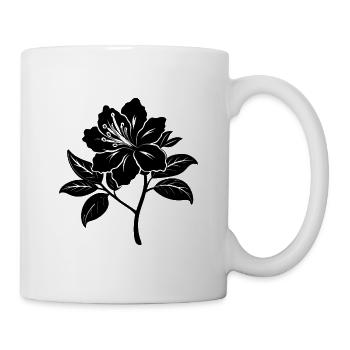 Azaleenblüte - Tasse - Weiß - Rechts