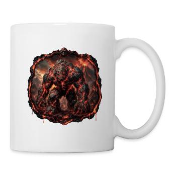 Vulkanischer Golem - Tasse - Weiß - Rechts