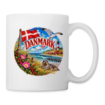 Danmark Küstenzauber Runddesign - Tasse - Weiß - Rechts