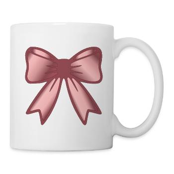 Haarschleife Schleife - Tasse - Weiß - Rechts