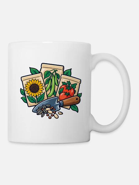 Samentausch – Gemeinsam wachsen lassen - Tasse - Weiß
