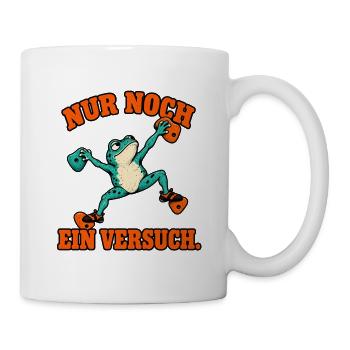 Nur Noch Ein Versuch Frosch - Bouldern - Tasse - Weiß - Rechts