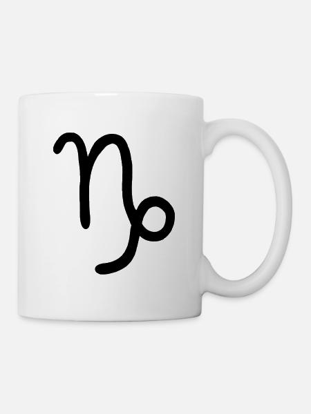 Steinbock-Tierkreiszeichen - Tasse - Weiß