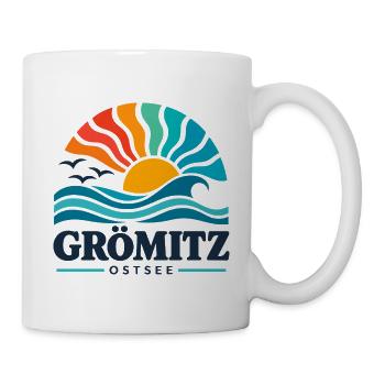 Grömitz - Ostsee - Deutschland - Riesenrad - Tasse - Weiß - Rechts