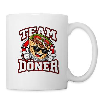 Team Döner – Lustiges Kebab Design - Tasse - Weiß - Rechts