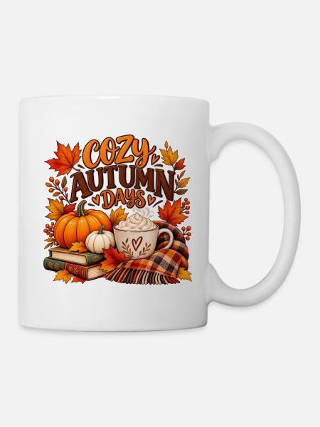 Gemütliche Herbsttage – Herbststimmung - Tasse - Weiß