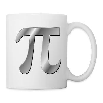Zahl Pi Mathematik - Tasse - Weiß - Rechts