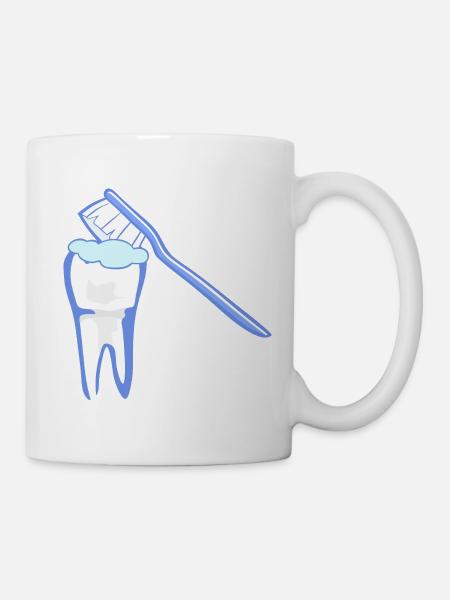 Zahnputz Helden Design - Tasse - Weiß